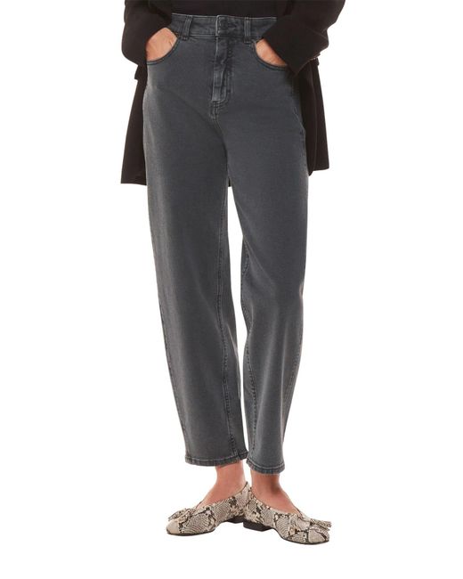 Whistles Blue Stretch Barrel Leg Jean
