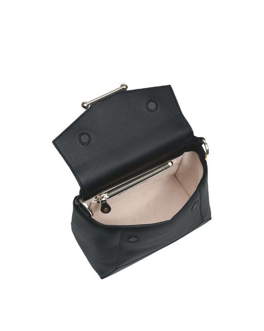 Strathberry Black Mosaic Top Handle