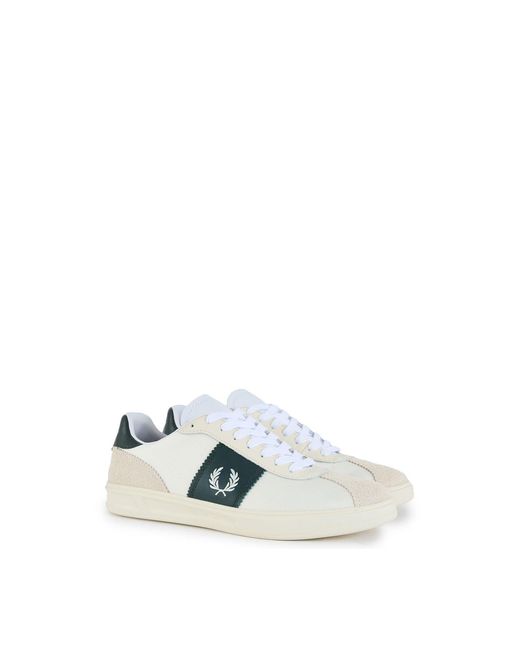 Fred Perry White B4 Suede Trainers Neutral for men