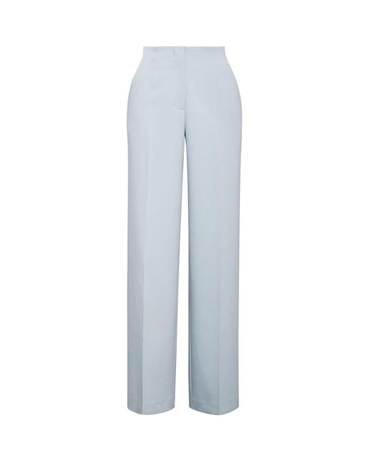 Forever New Blue Lee Wide Leg Trousers