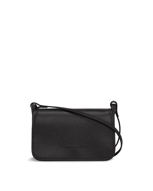 Longchamp Black Women's Le Foulonné Xs Clutch On Chain