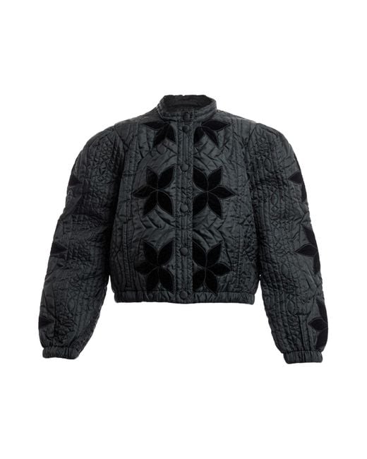 Free People Black Women's Quinn Quilted Jacket