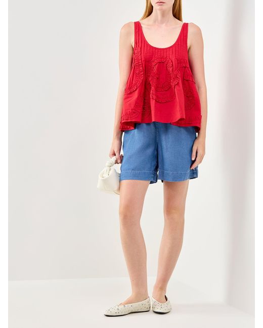 SELECTED Blue Elasticated Waist Shorts