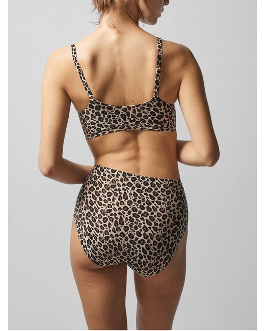 Chantelle White Soft Stretch High Waisted Brief