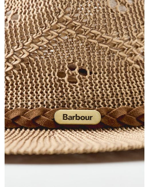 Barbour Natural Flowerdale Fedora Summer Hat