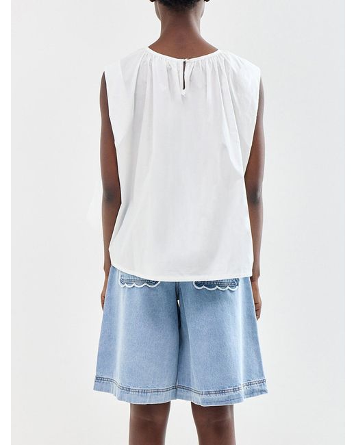 FRNCH White Caloggero Top