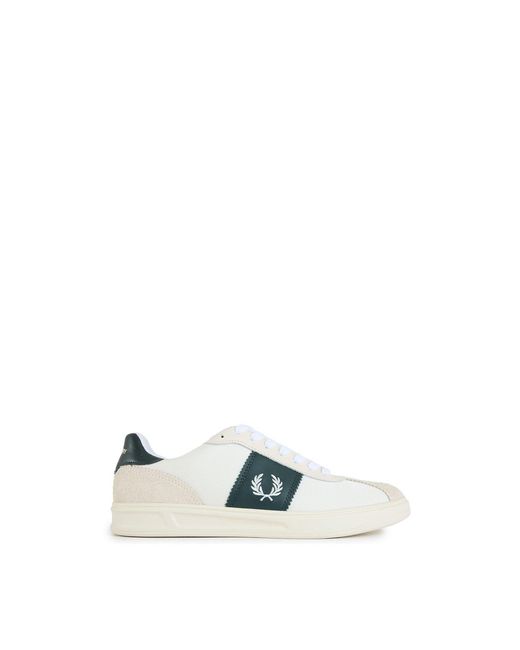 Fred Perry White B4 Suede Trainers Neutral for men