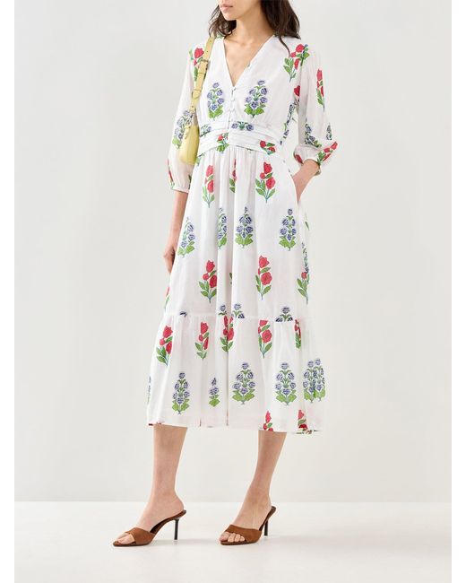 Aspiga White Jyoti Midi Dress