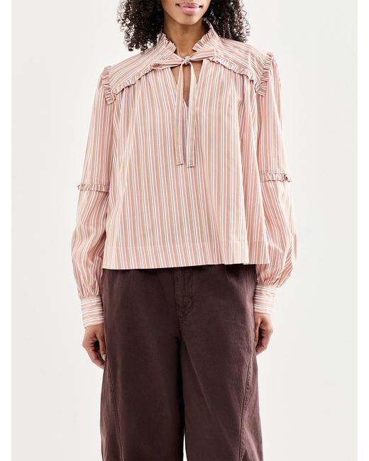 FRNCH Pink Lycaena Blouse