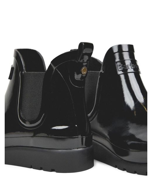 Barbour Black Alexa Lou Wedge Wellie Boots