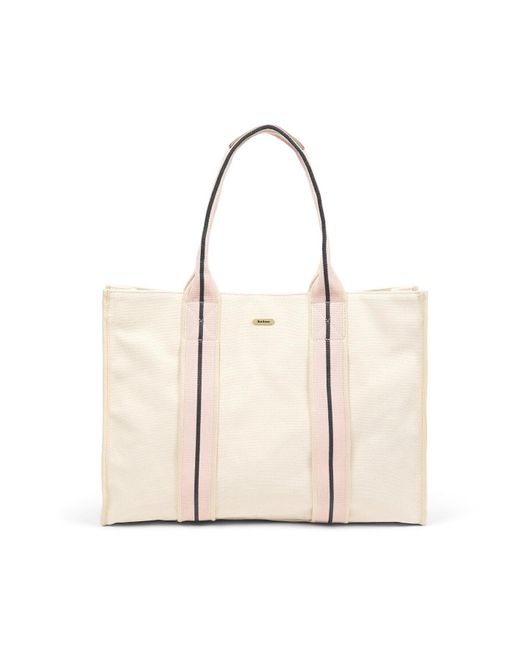 Barbour Natural Madison Square Beach Tote Bag