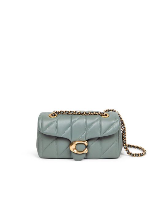 COACH Green Quilted Tabby Shoulder Bag 20