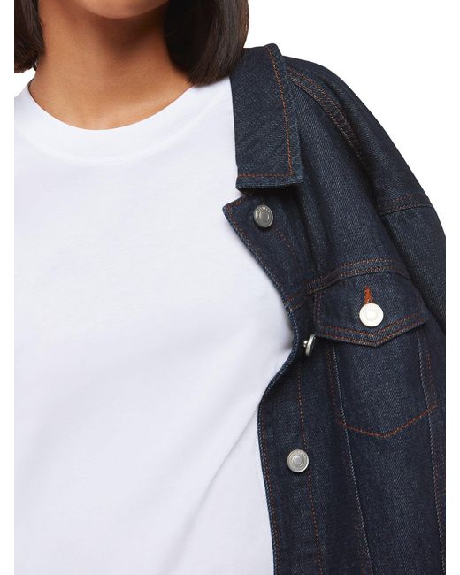 Whistles White Relaxed Long Sleeve Tee