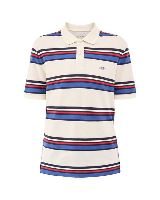 Gant Blue Striped Polo Shirt for men