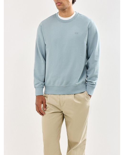 Levi's Blue Original Crew Neck Sweatshirt for men
