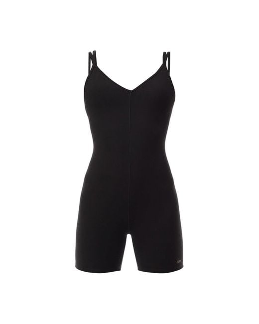 Alo Yoga Black Alosoft Suns Out Onesie