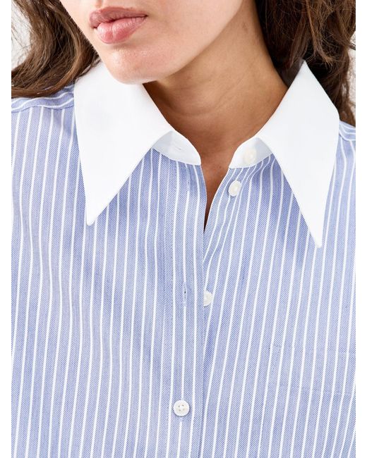 SELECTED Blue Romie Oversized Long Sleeve Shirt