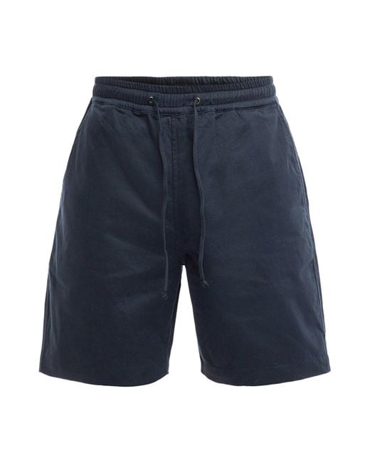 Universal Works Blue Men's Twill Beach Shorts for men