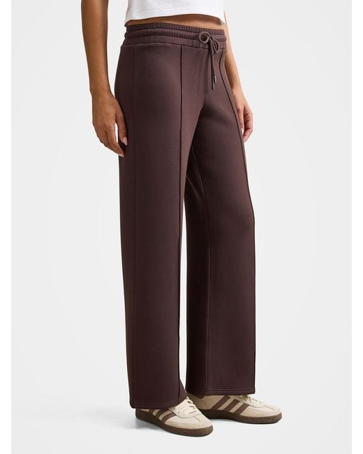 Forever New Purple Tiana Wide Leg Track Pants
