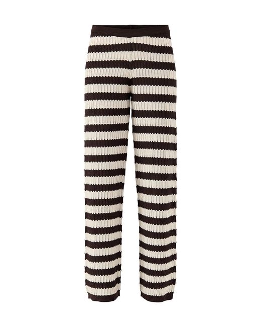 Pretty Lavish Black Venezia Stripe Slim Leg Trousers