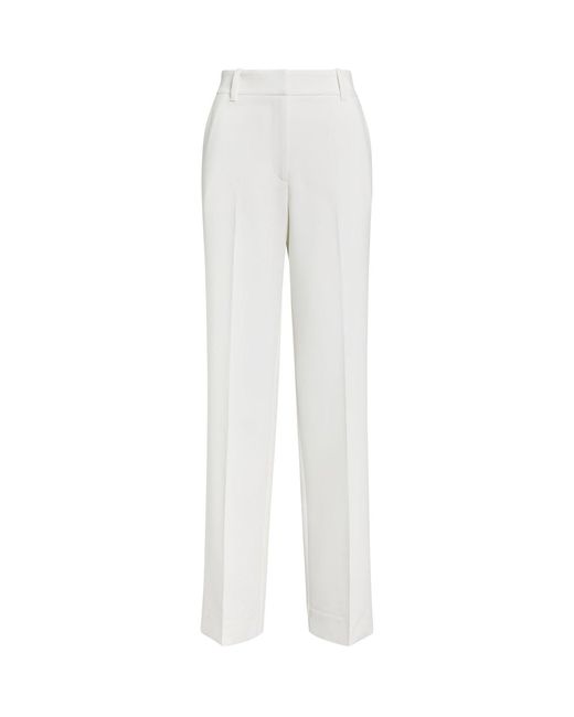 Forever New White Ada Straight Leg Pants