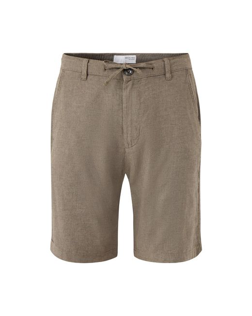 SELECTED Gray Brody Shorts for men