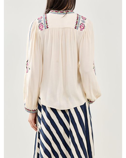 Ba&sh White Tilt Blouse Cream