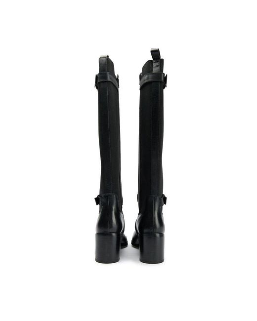 Sole Black Gotta Elasticated Knee High Boots