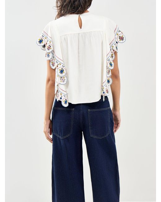 Isabel Marant White Marlie-Gb Blouse Cream