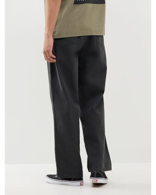 by Parra Blue Twill Art Trousers for men