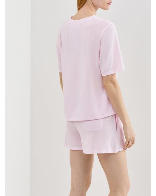 Polo Ralph Lauren Pink Knit Oxford Short Sleeve Set