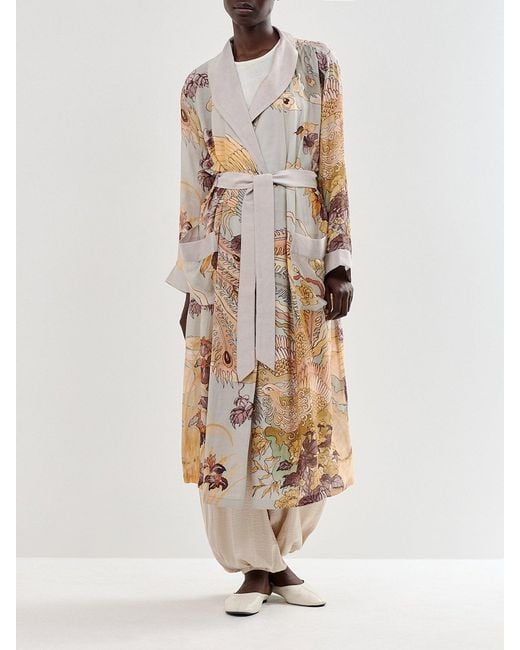 One Hundred Stars White Phoenix Modal-Blend Gown