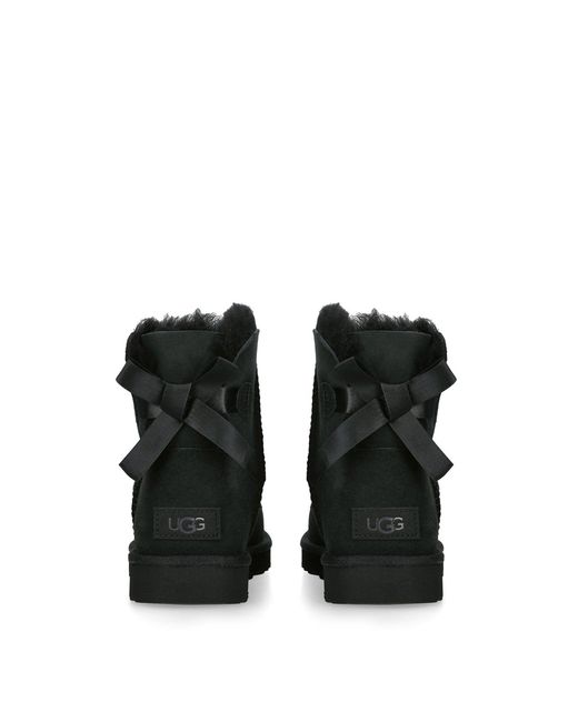 Ugg Black Mini Bailey Bow Ii Boots