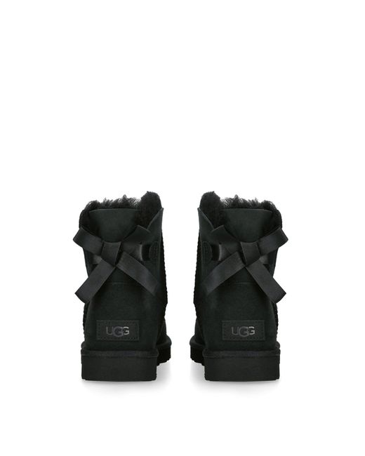 Ugg Black Mini Bailey Bow Ii Boots