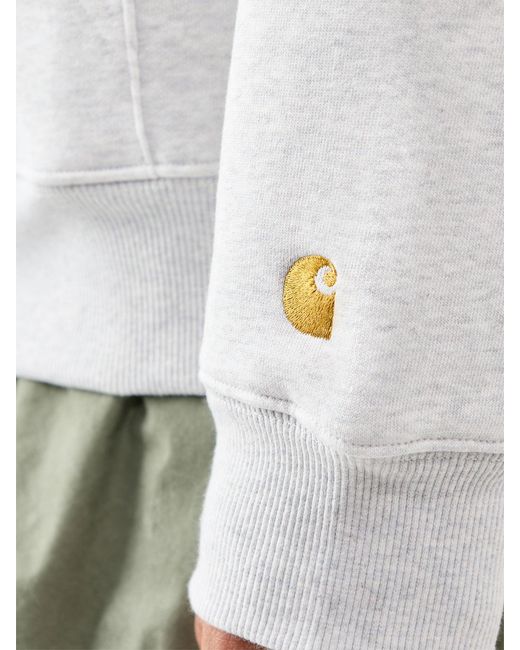 Carhartt White Chase Zip Sweatshirt for men