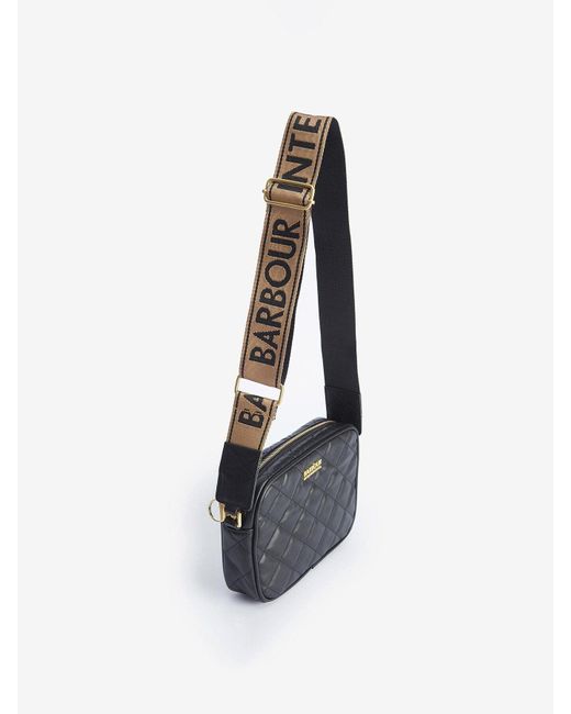 Barbour Gray Quilted Sloane Small Crossbody Bag
