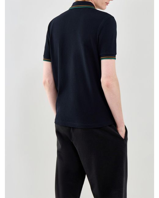 Fred Perry Blue Twin Tipped Polo Shirt for men