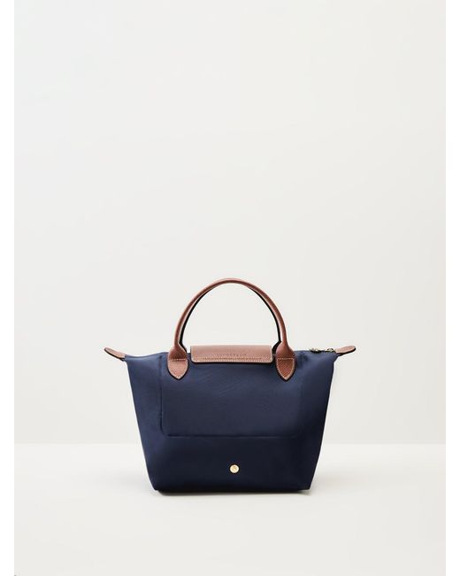 Longchamp Blue Le Pliage Original Small Handbag Recycled Canvas