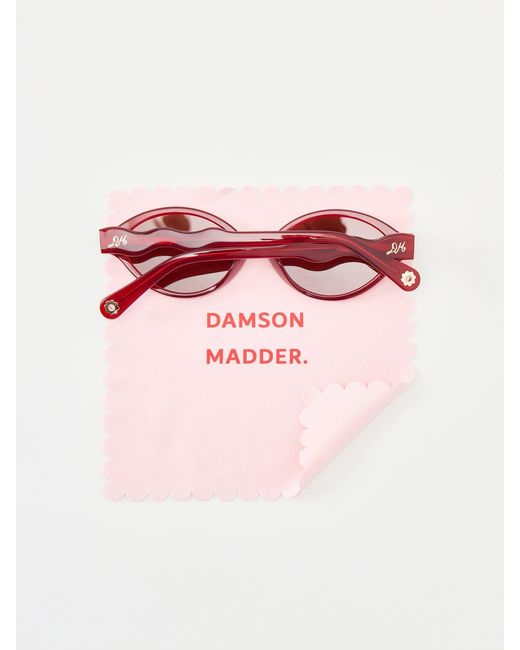 Damson Madder Pink Wave Temple Sunglasses
