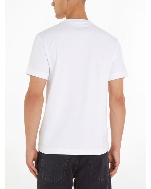 Calvin Klein White Interlock T-Shirt for men