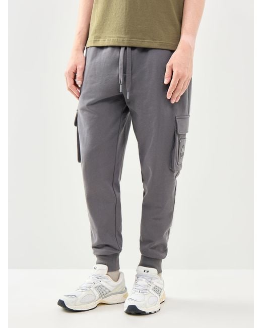 Moose Knuckles Gray Hartsfield Cargo Joggers for men