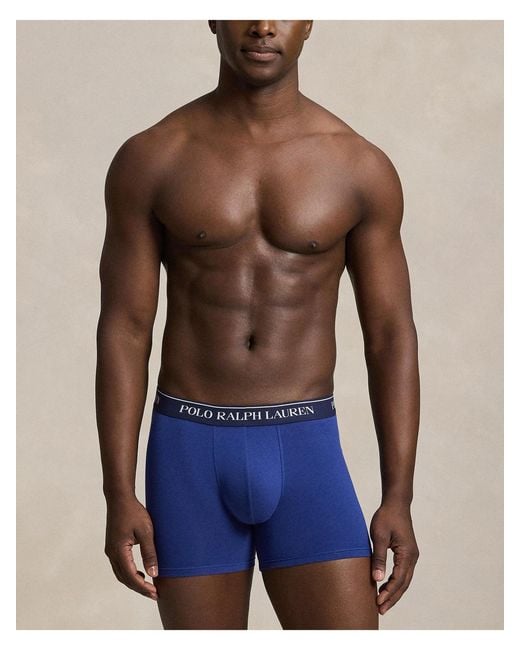 Polo Ralph Lauren Blue Three Pack Boxer Briefs Multi for men