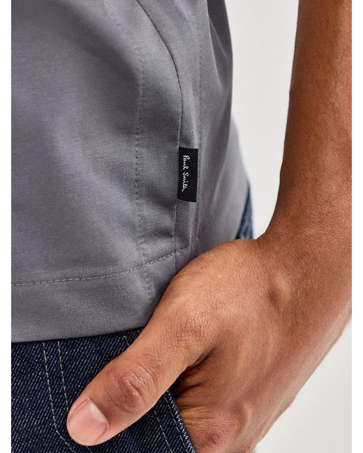 Paul Smith Gray Plaquet Polo Shirt for men