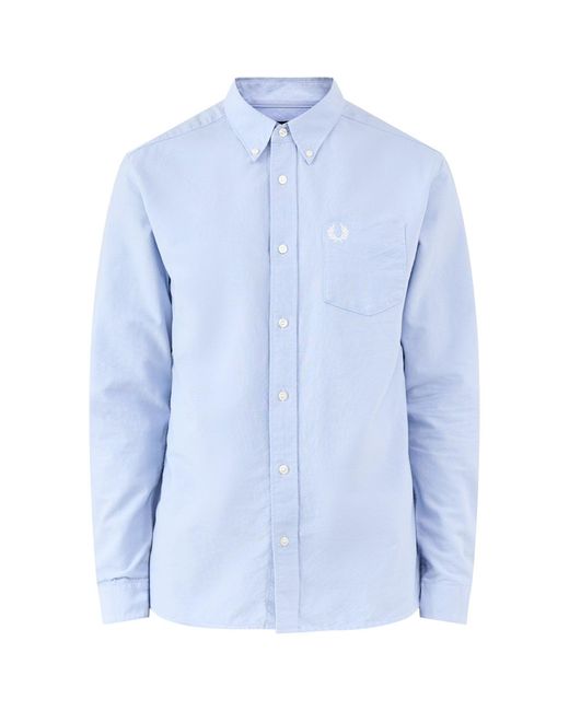 Fred Perry Blue Oxford Shirt for men