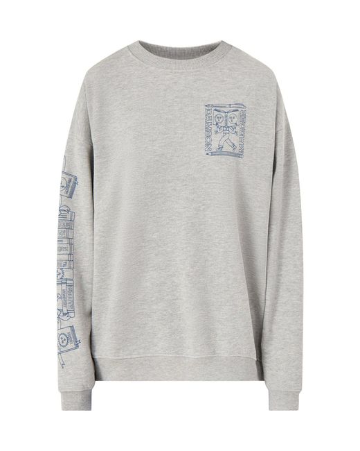 Damson Madder Gray The Reader Sweatshirt