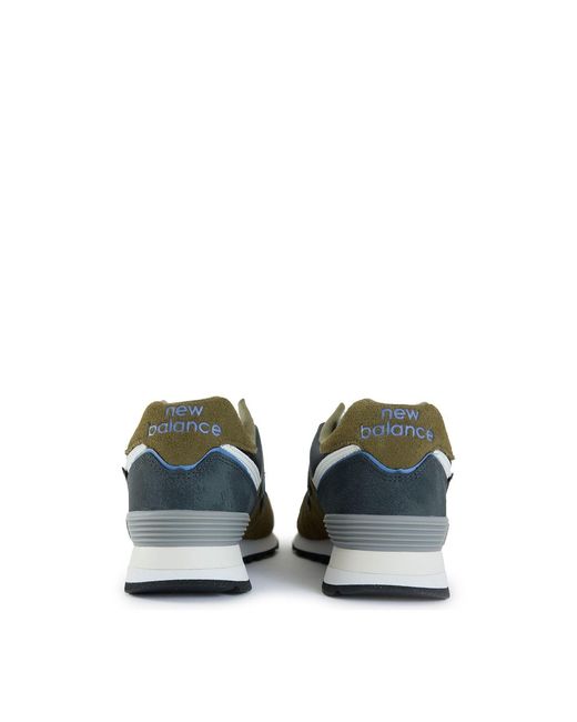 New Balance Blue 574 Suede Trainers for men