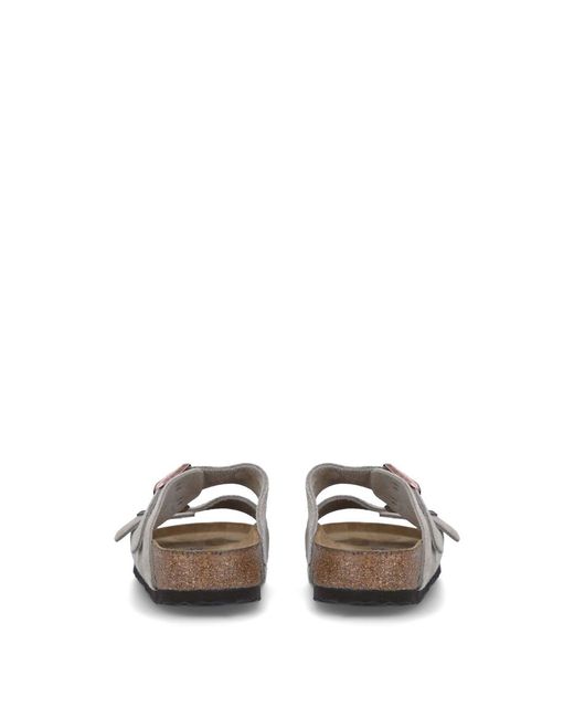 Birkenstock White Women's Arizona Sfb