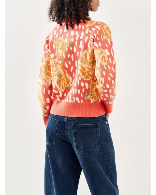 Never Fully Dressed Orange Coral Poppy Cardigan
