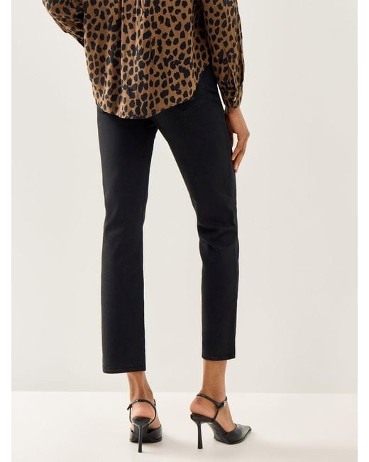 PAIGE Black Cindy Clean Hem Jeans