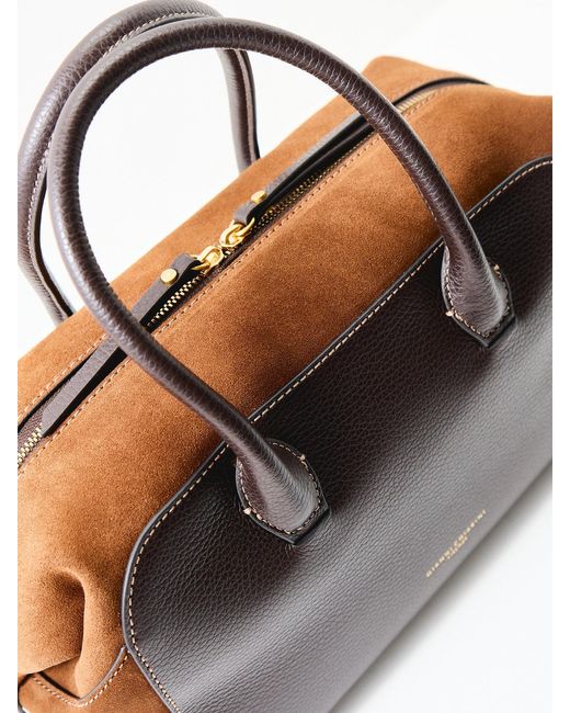 Gianni Chiarini Multicolor Gemma And Suede Bowling Bag